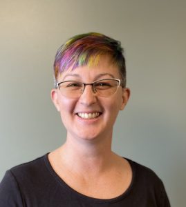 Photo of person with colorful hair